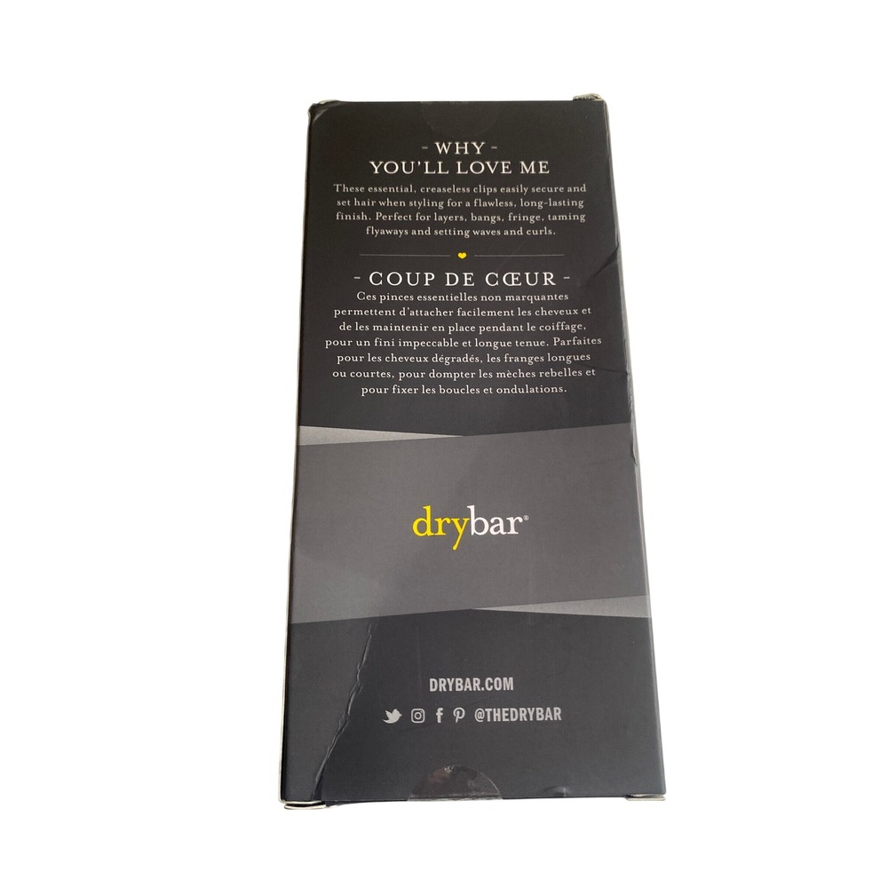 Drybar Tiny Tamers Creaseless Clips 6 Pack Yellow Hair Styling Accessories NEW - Picture 5 of 5